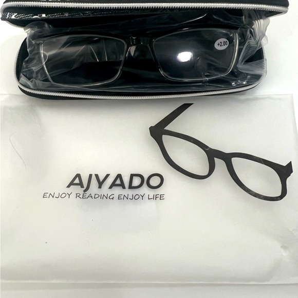 2pr Ajyado Readers +200 Magnification New - Picture 2 of 8